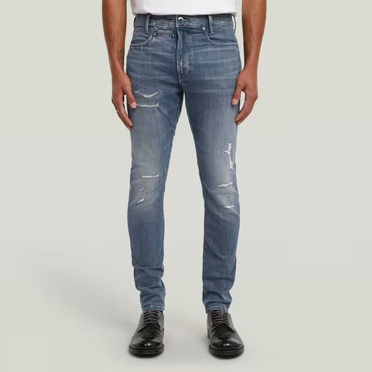 G-Star Raw D-Staq 3D Slim Jeans-Faded Blue Pebble Restored