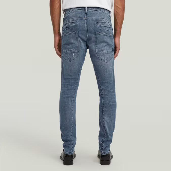 G-Star Raw D-Staq 3D Slim Jeans-Faded Blue Pebble Restored