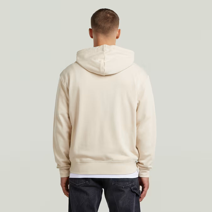 G-Star Raw Embro Logo HB Hoodie Sweater-DK Talc