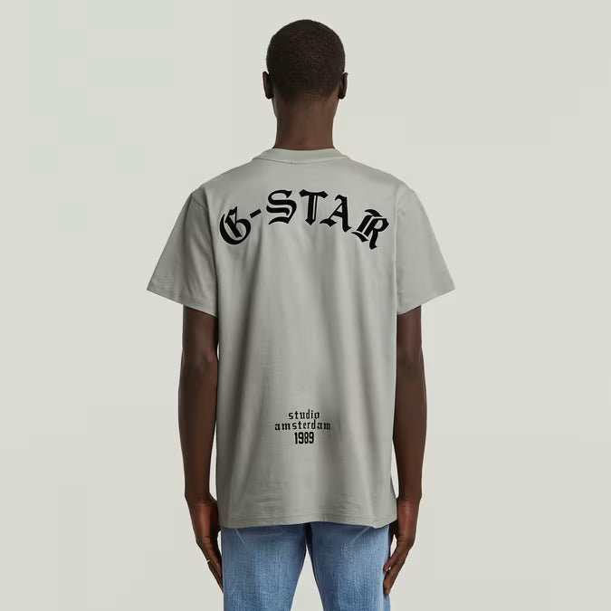 G-Star Raw Flock Back Loose T-Shirt - Wild Dove