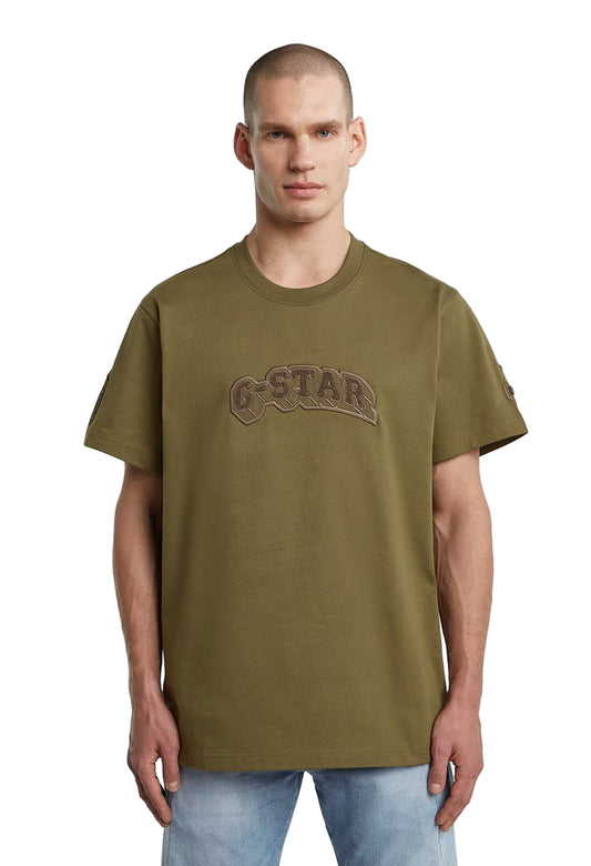 G-Star Raw Patches Loose T-Shirt-Shadow Olive