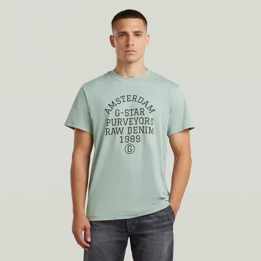 G-Star Raw Purveyors Graphic T-Shirt-Iceberg Green