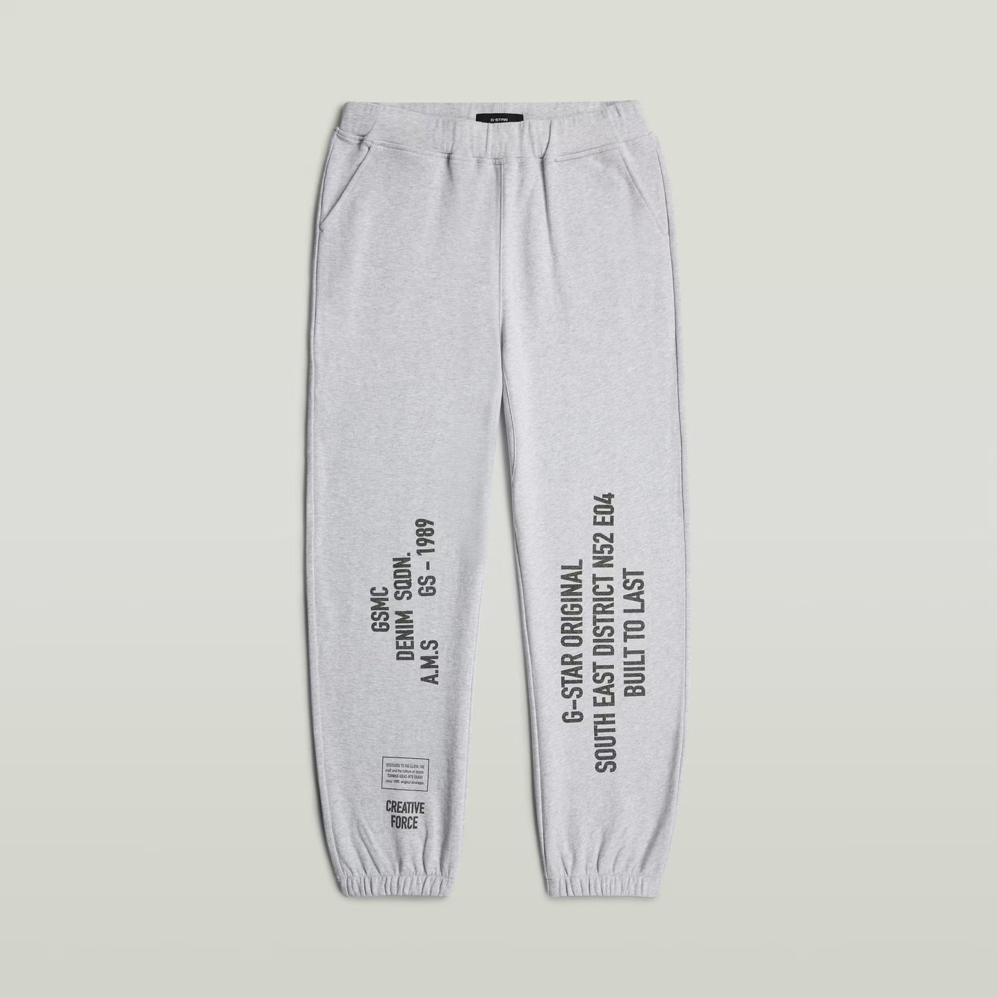 G-Star Raw Stencil Graphic Sweater Pant-Light Grey