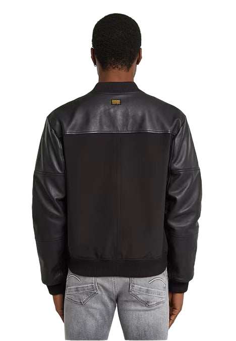 G-Star Raw Varsity Leather Jacket-Black