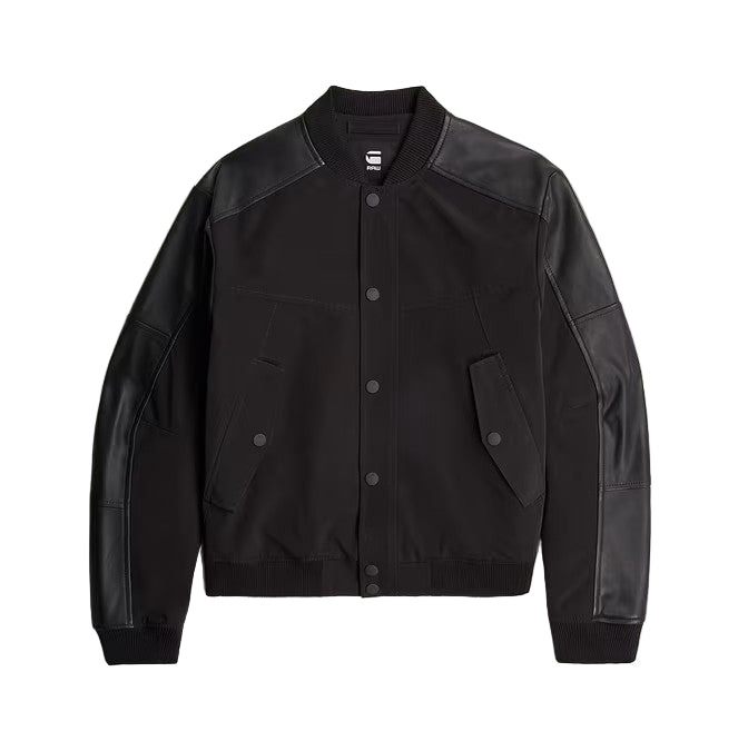 G-Star Raw Varsity Leather Jacket-Black