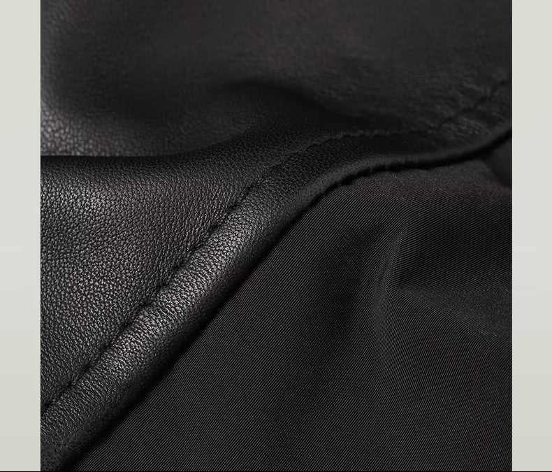 G-Star Raw Varsity Leather Jacket-Black