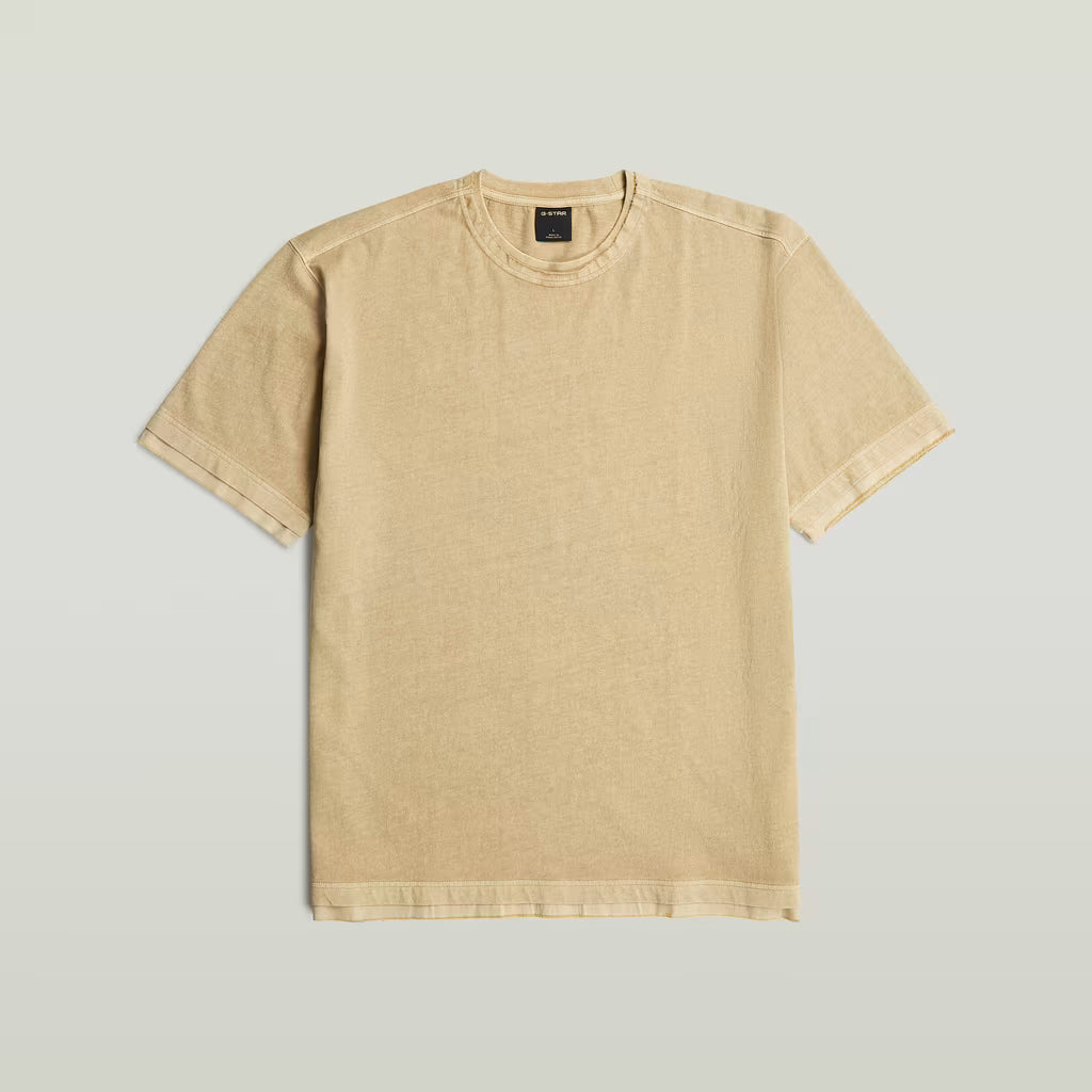 G-Star Raw Washed Distressed Relaxed T-Shirt-Cream GD