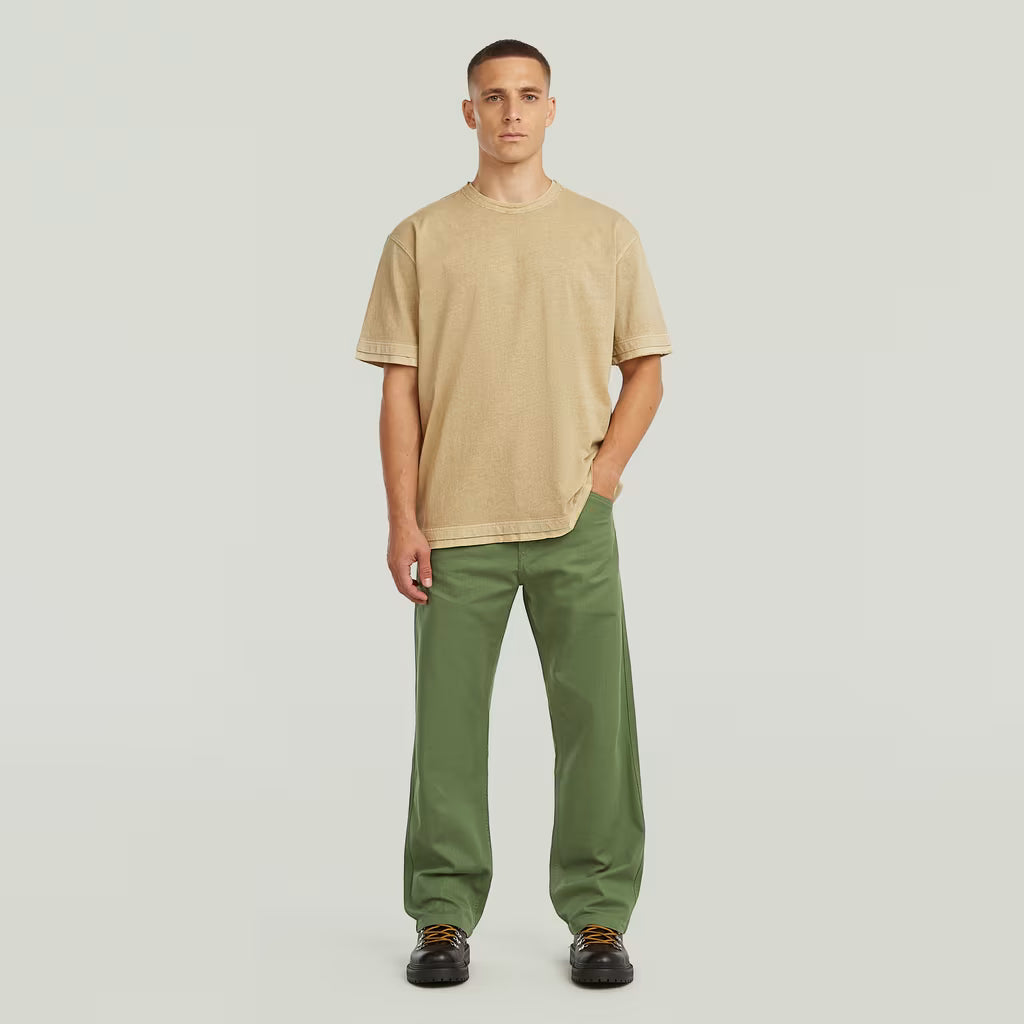 G-Star Raw Washed Distressed Relaxed T-Shirt-Cream GD