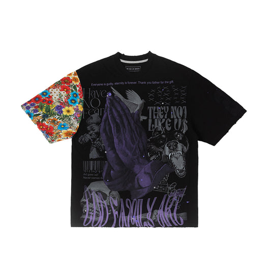 GFA Manasseh These Hands Knit Crew Neck T-Shirt-Black