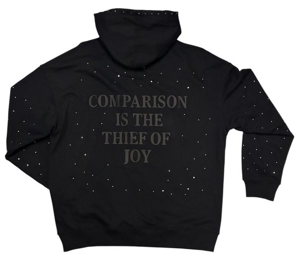 Invisible Scars Men's Luminor Zip Up Hoodie-Black