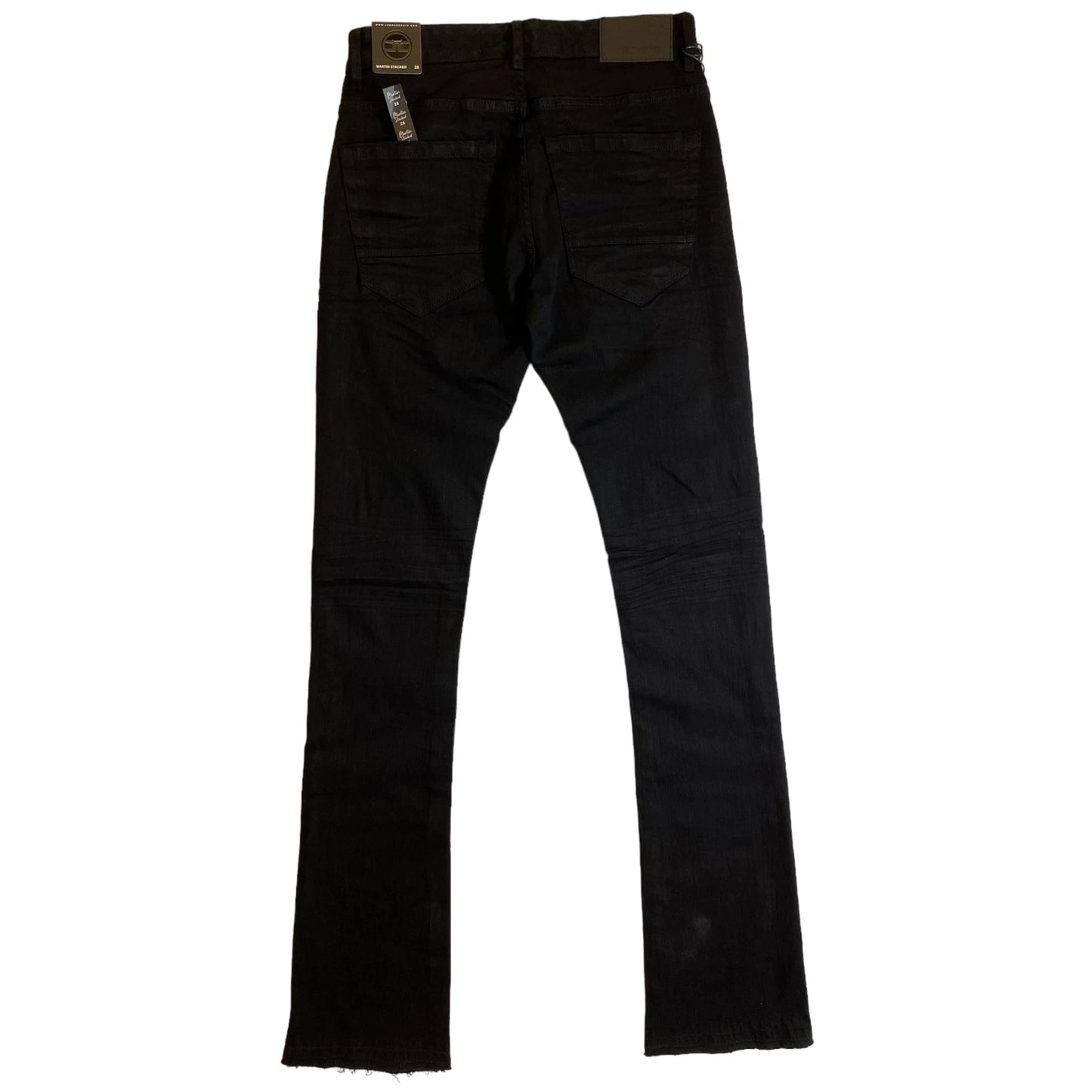 Jordan Craig Martin Stacked Clean Flare Denim-Black