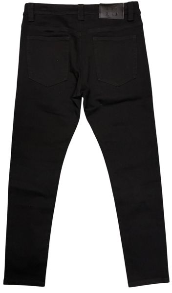 Invisible Scars Classic Jet Black Slim Skinny Jean